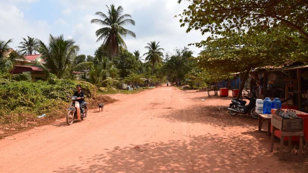 Auf dem Weg zu La Plantation in Kampot