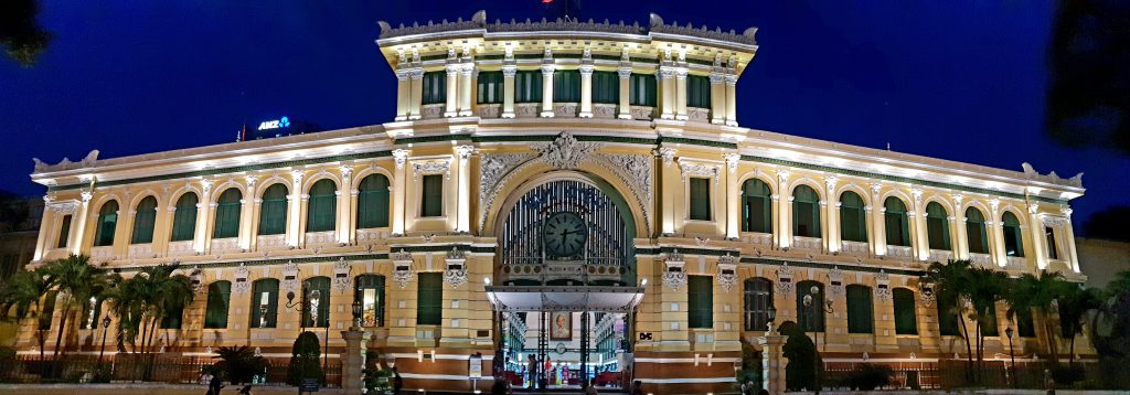 Altes Postgebäude in Ho Chi Minh Stadt